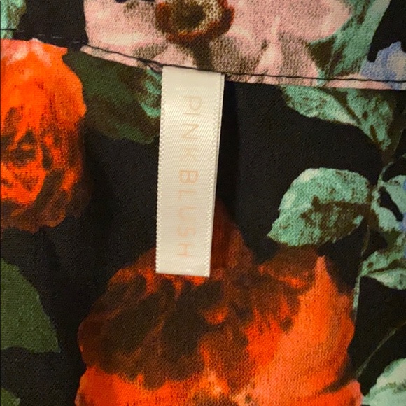 ⭐️Host Pick⭐️ Pinkblush Maternity Black floral tank top - Picture 7 of 7